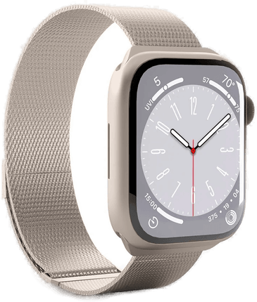 Puro MILANESE Klokkereim, Champagne, Apple Watch 38/40/41 mm