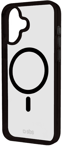 Sbs Mag-deksel iPhone 16 - Svart/Transparent