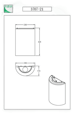 Fabas Luce Maribel vegglampe