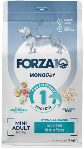 Forza10 Diet Dog Mini med fisk 1,5 kg
