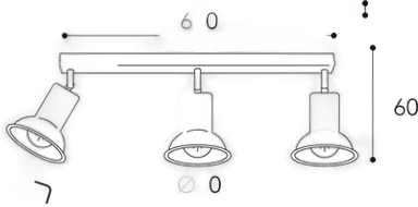Moretti Luce Genziana 1421.E27 taklampe