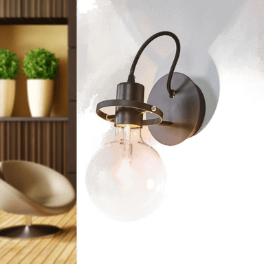 Ideallux Radio vegglampe svart