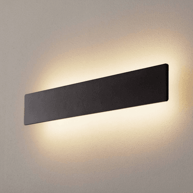 Ideallux LED-vegglampe Zig Zag svart 53 cm