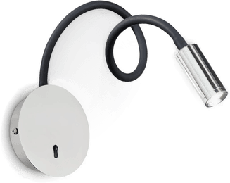 Ideallux LED-vegglampe Focus 2, kromfarget