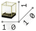 Ideallux Lingotto bordlampe svart