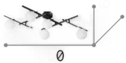 Ideallux Atlas taklampe, hvit, 5 lyskilder