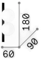 Ideallux LED-vegglampe Ping Pong 2 lyskilder