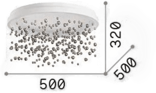 Ideallux Armony taklampe Ø 50 cm