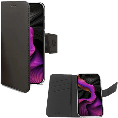 Celly Wally lommebokveske iPhone 15 Plus svart