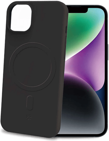 Celly Cromomag Magnetisk Silikondeksel iPhone 15 - Svart