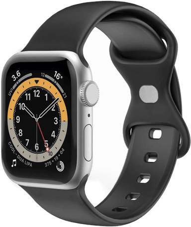 Celly Silikonrem Apple Watch 38/40/41mm - Svart