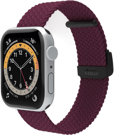 Celly Flettet rem til Apple Watch 42/44/45 mm - Lilla