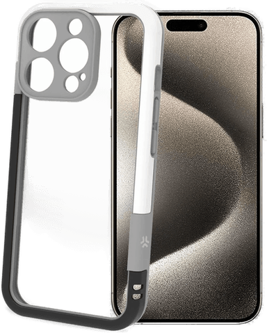 Celly Bumper iPhone 16 Pro Svart/Hvit