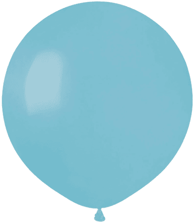 Ballongkungen Baby Blue Runde 50-pakning