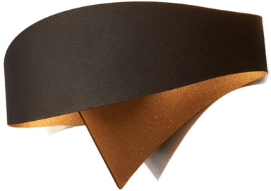 Selène Vegglampe Scudo bronse