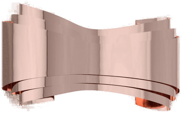 Selène Ionica LED-vegglampe kobberfarget