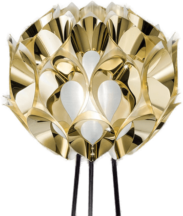 Slamp Flora gulvlampe, gull