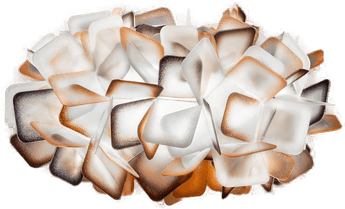 Slamp Clizia bordlampe, hvit/oransje