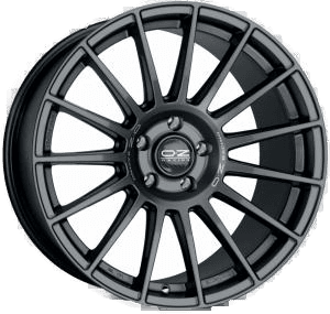 OZ Superturismo Dakar Matt Gun Metal Silver Lettering 8.5x20 5/112 ET45 B79