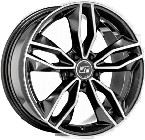 MSW 71 Gloss Gun Metal Machined Face 8x18 5/112 ET35 B73.1