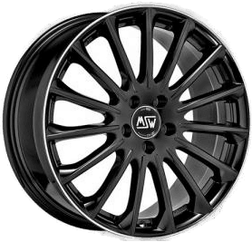 MSW MSW30 Shiny Black Machined Lip 9,5x20 5/112 ET42 B73