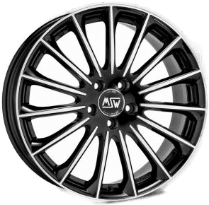 MSW 30 Gloss Black Polished 8x18 5/112 ET40 B73.1