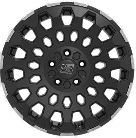 MSW 99 Van Matt Black Polished Lip 7,5x18 5/120 ET55 B65.1
