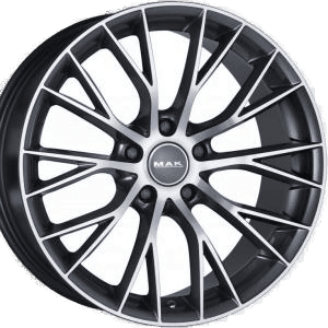 MAK Munchen Gunmetal Machined Face 8.5x20 5/120 ET15 B72.6
