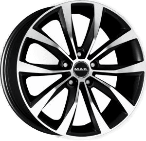 MAK Wolf Black Machined Face 7.5x17 5/115 ET40 B70.2