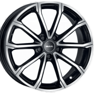 MAK Davinci Black Polished 8x18 5/114.3 ET50 B64.1