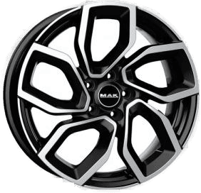 MAK Apollo Black Machined Face 7x18 4/108 ET35 B65