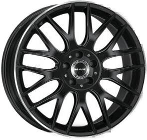 MAK Arrow Black Polished Lip 9x19 5/112 ET20