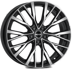 MAK Kent Black Polished 8.5x20 5/120 ET43 B72.6