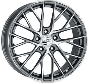 MAK Monaco Gun Metal Machined Face 8,5x19 5/112 ET46 B57