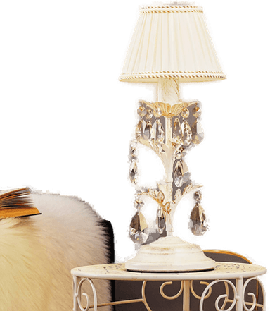 Onli Bordlampe Karen 40 cm elfenbein