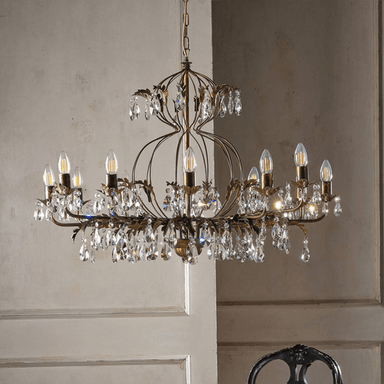 Onli Lysekrone Teresa, bronsefarget