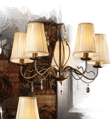 Onli Delia lysekrone, bronsefarget, Ø 68 cm