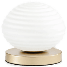 Ecolight Ripple bordlampe, gullfarget Ø 18 cm