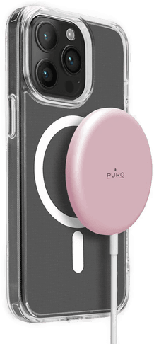 Puro Magnetisk Trådløs Lader USB-C - Rosa