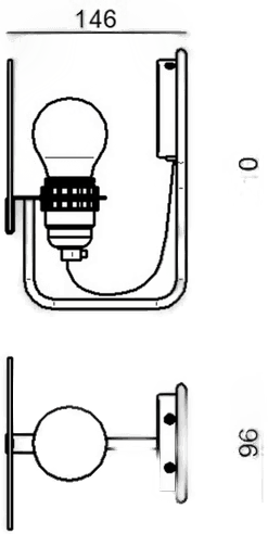 Stilnovo Bugia LED-vegglampe