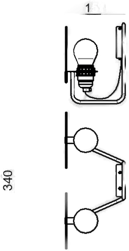 Stilnovo Bugia LED-vegglampe