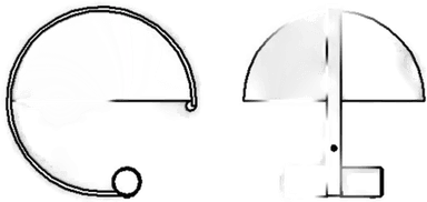 Stilnovo Meta LED-bordlampe E27-LED gull