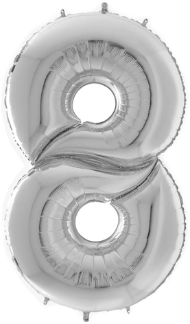 Ballongkungen Tallballong Sølv 8