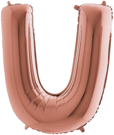 Ballongkungen Bokstavballong U Rosegull