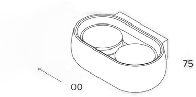 Mysia vegglampe Tecnico By Sforzin
