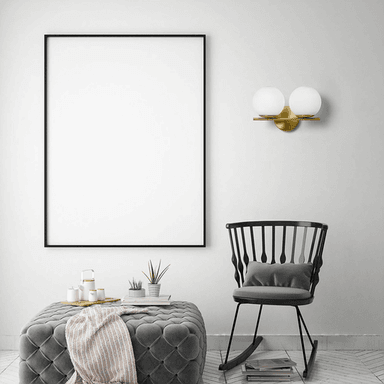 Miloox By Sforzin Vegglampe Jugen, gull