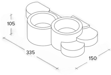 Chio vegglampe Tecnico By Sforzin