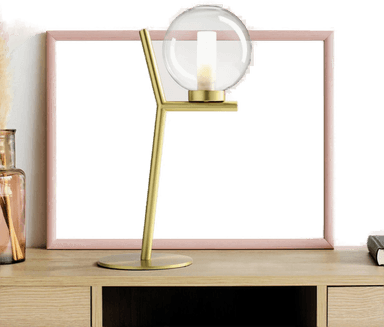 Miloox By Sforzin Camely bordlampe, børstet gull