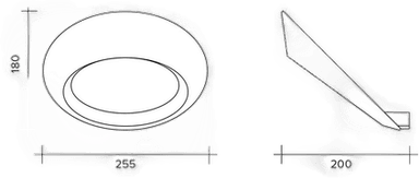 Urban By Sforzin LED-vegglampe Olo 25,5 cm antrasitt