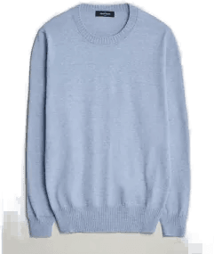 Gran Sasso Cotton/Cashmere Genser Blå Melange